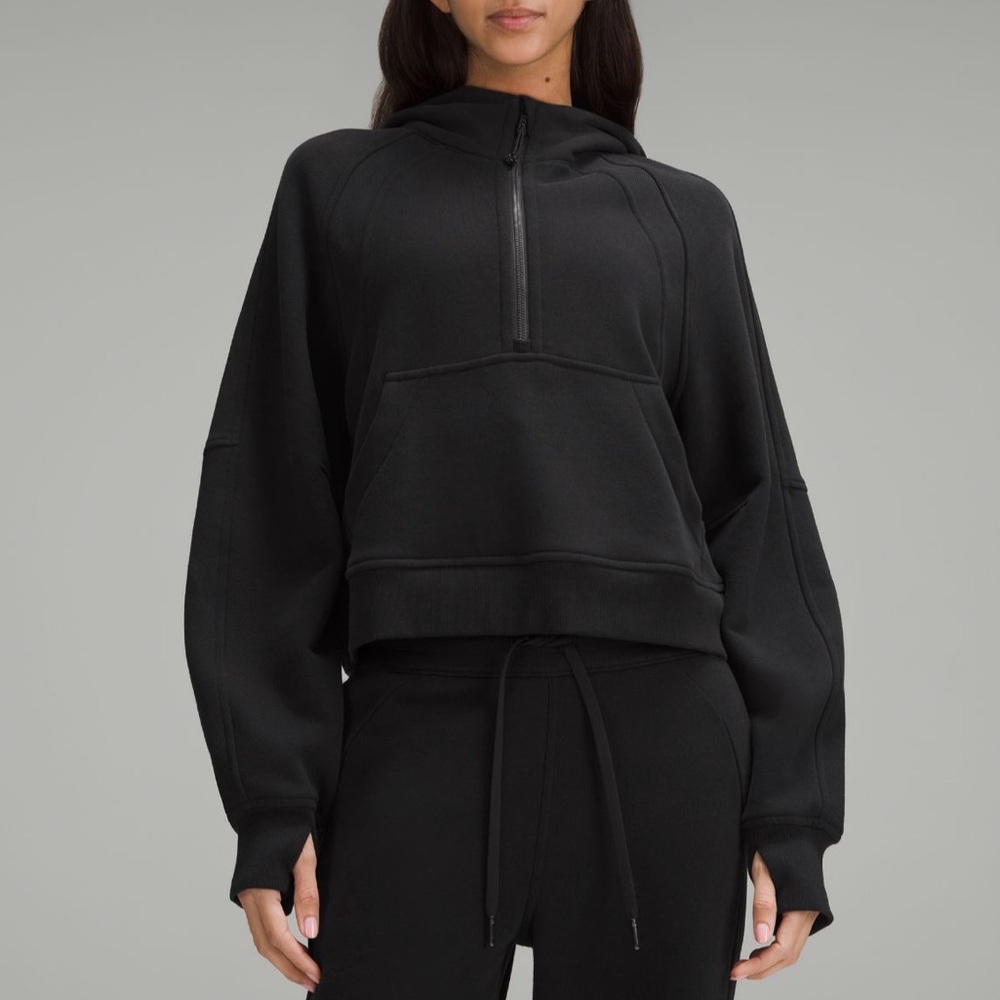 lululemon Scuba Oversized Half-Zip Hoodie - Black